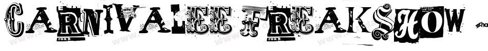 Carnivalee Freakshow字体转换